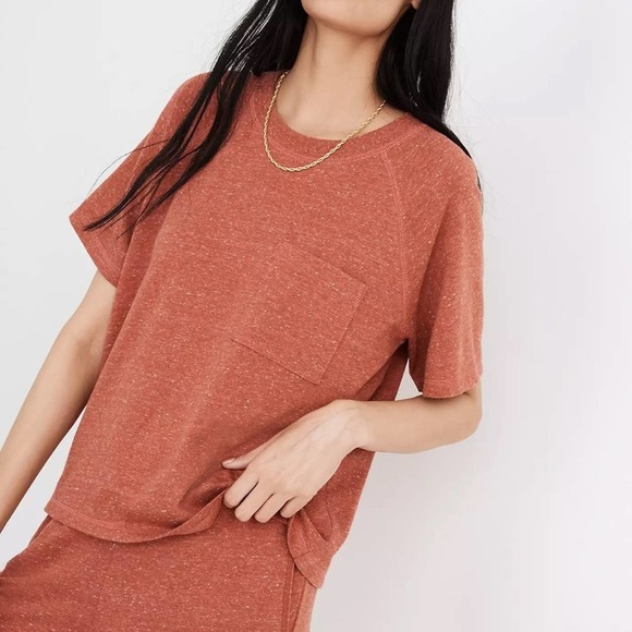 Madewell MWL Skyterry Raglan Tee grey XS - Picture 1 of 9